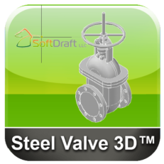 3D Steel Valves