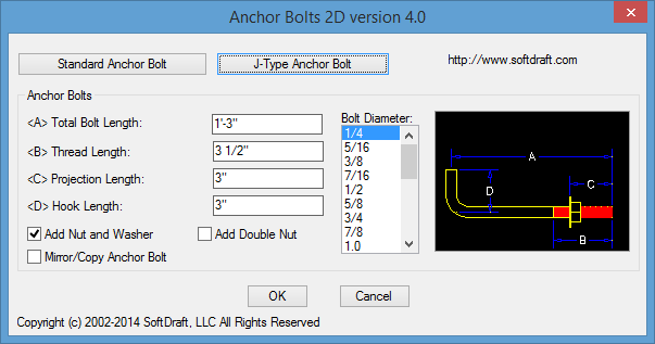 J-Type Anchor Bolts