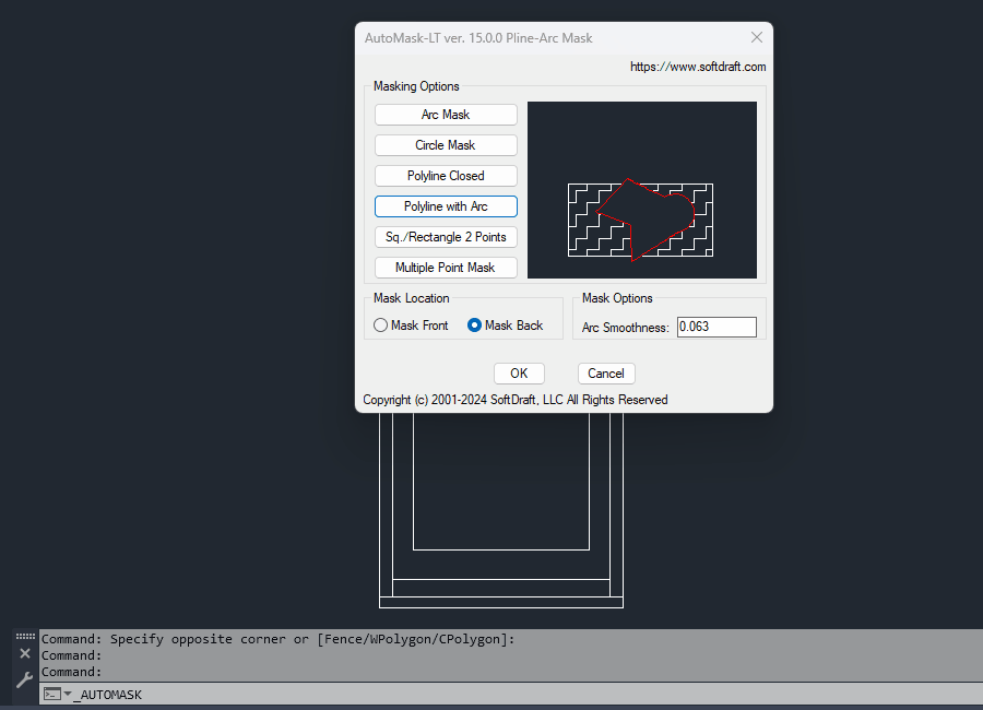 Blocks Wipeout Mask in AutoCAD LT